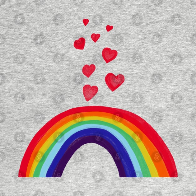 Rainbow LGBT hearts design by PrincessbettyDesign